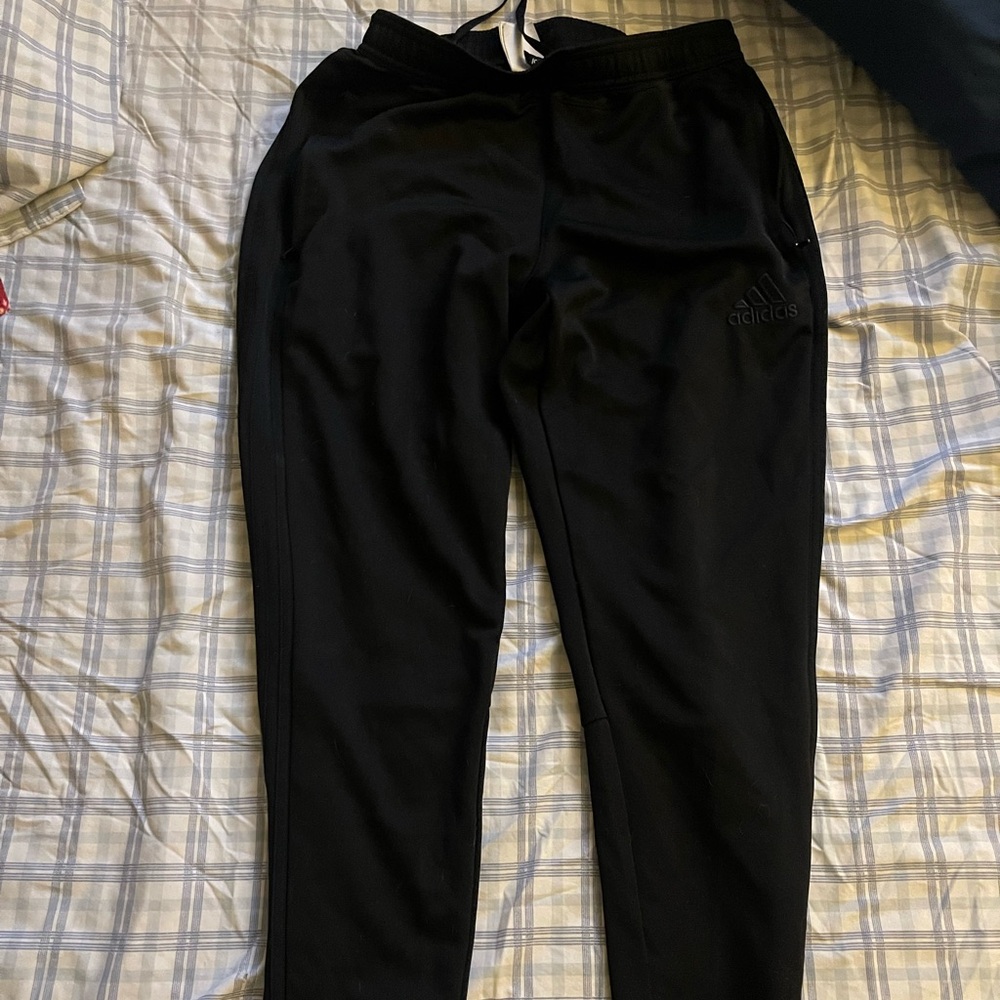 Adidas Black Athletic Sweatpants, Men’s Medium